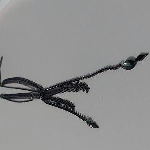 BCBGENERATION gunmetal multi chains necklace.